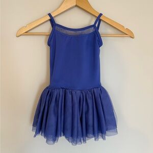 Mirella Tutu Leotard Dress Mesh Detailing Multilayered Tulle Skirt Purple 4-6
